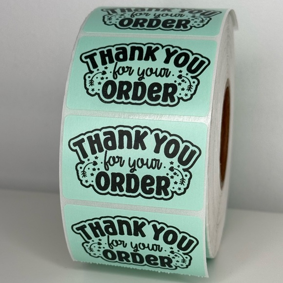 STICKERAFT Other - Thank you stickers pink | thank you for your order stickers | 100 sticker